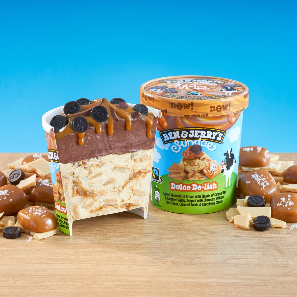 Pint of Non-Dairy Cookies on Cookie Dough