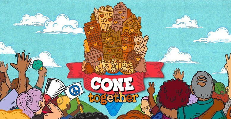 illustration of people standing for Cone Together