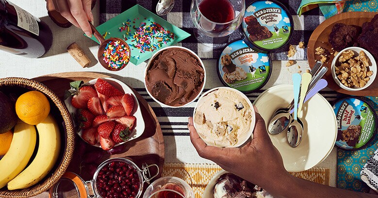 Half Baked Cookie Dough Chocolate Fudge Brownie Dinner Party
