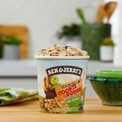 Pint of Non-Dairy Cookies on Cookie Dough